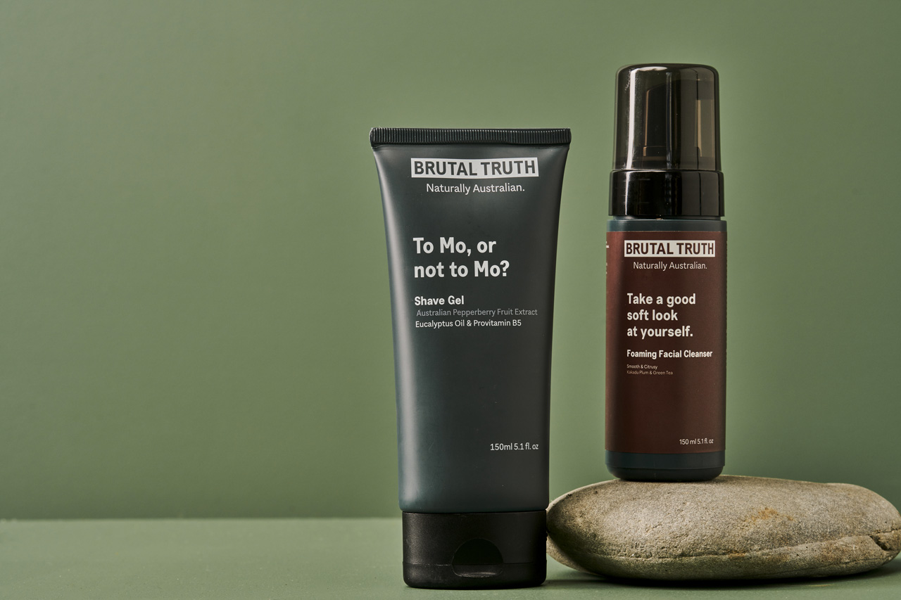 Australian made Brutal Truth expands natural men’s range with launch of cleanser and shave gel